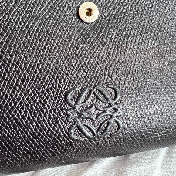 LOEWE Authentic Black Leather Wallet